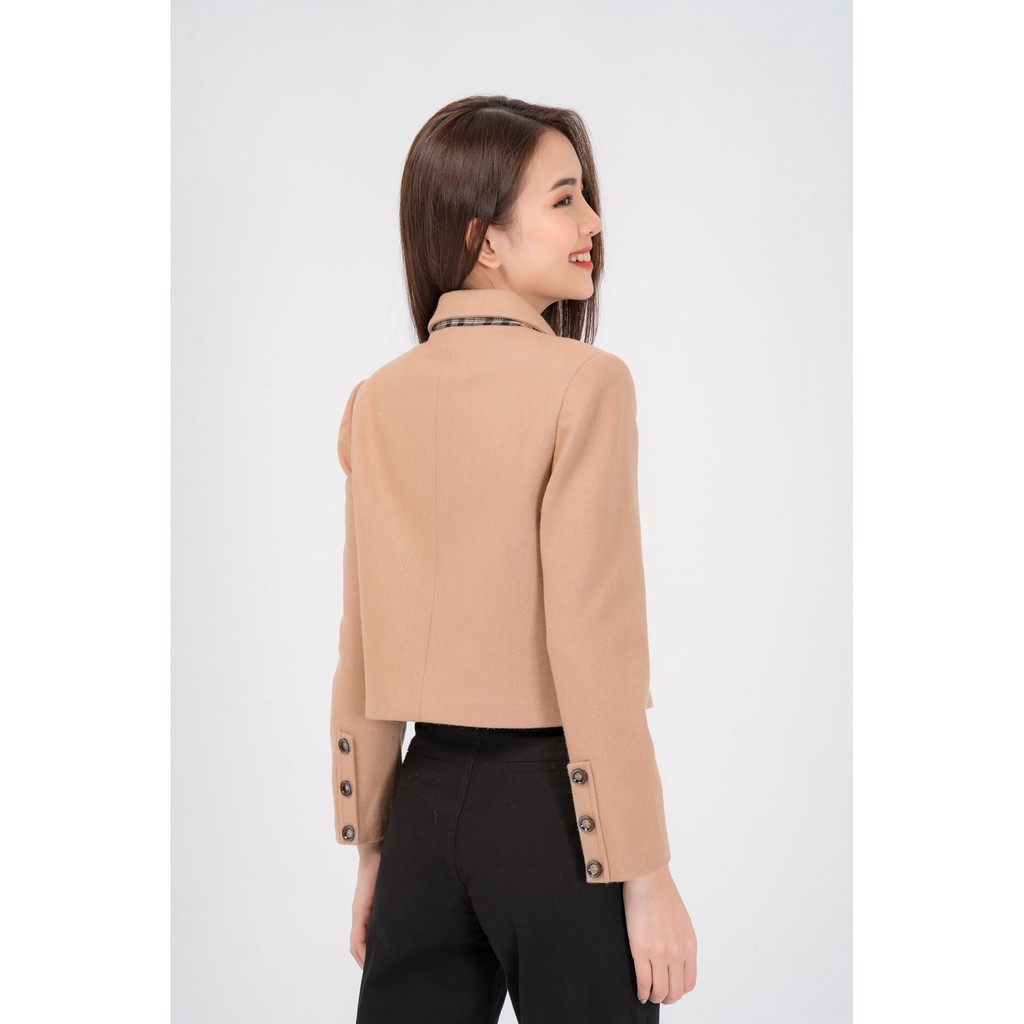 Vest dạ lửng đáp kẻ