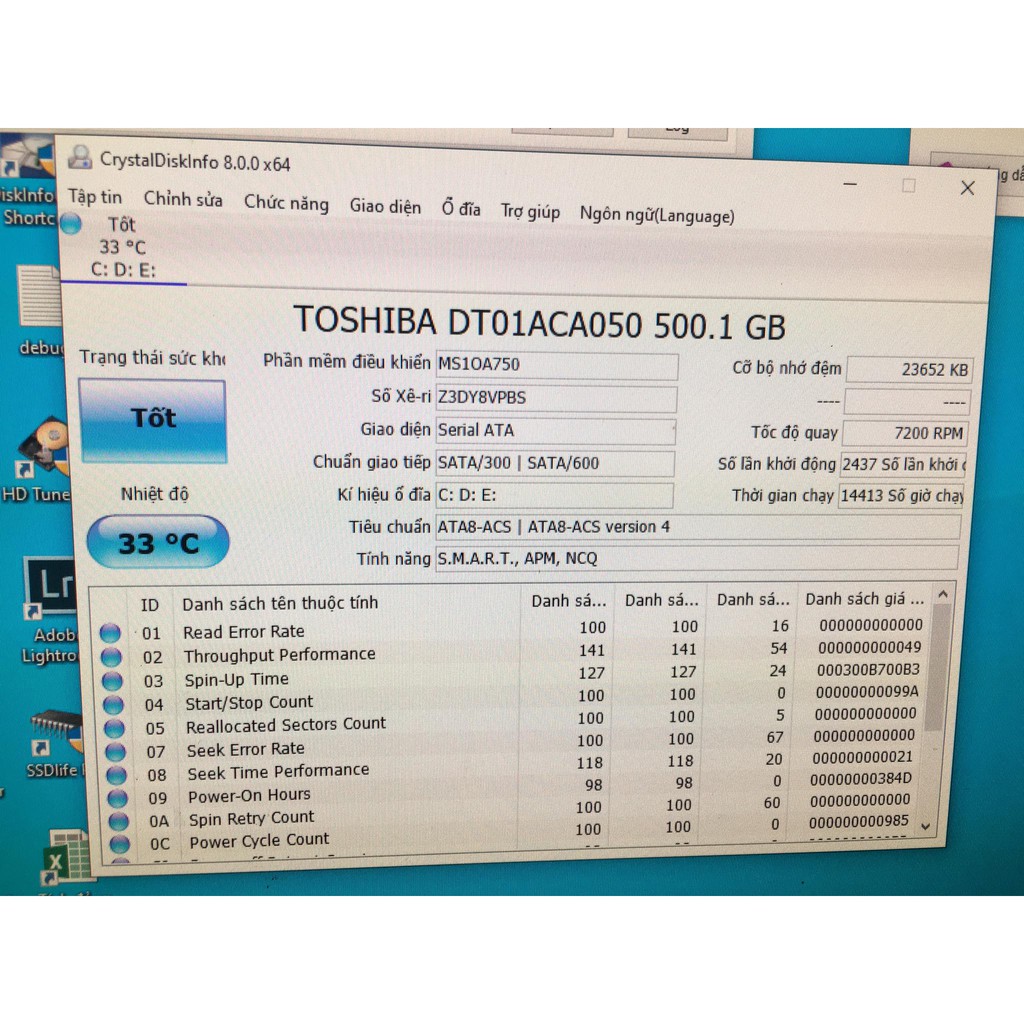 Ổ cứng PC máy tính để bàn HDD 500Gb 320Gb 250GB 160GB 80GB 7200rpm Sata thanh lý