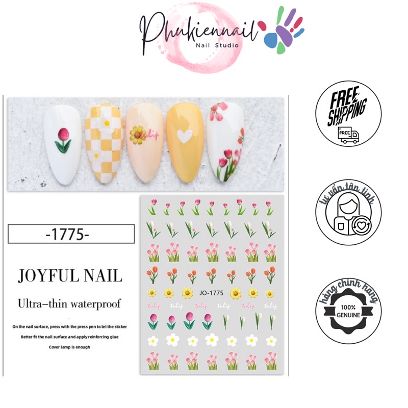 Stick hoa các loại 6 kiểu trang trí nail