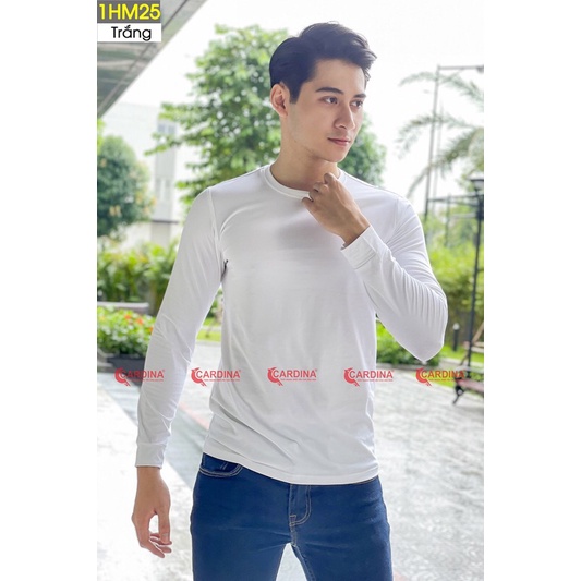 Áo giữ nhiệt nam cao cấp CARDINA chất cotton co giãn khử mùi giữ nhiệt tốt