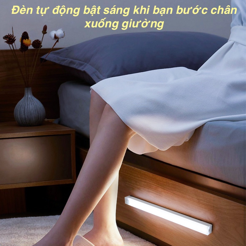 Đèn Led Cảm Biến Không Dây Gắn Tủ Quần Áo, Tủ Bếp, Tủ Đồ, Tủ Rượu, Chân Giường, Góc Tối, mang đi du lịch...