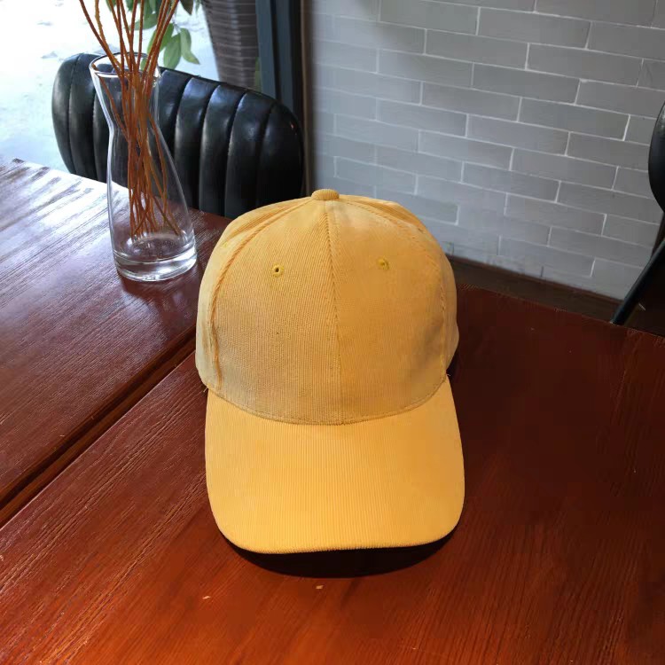 Mũ lưỡi Trai Nam Nữ Chất Gân Tăm Nhung Trơn Thoáng Mát, Nón kết unisex