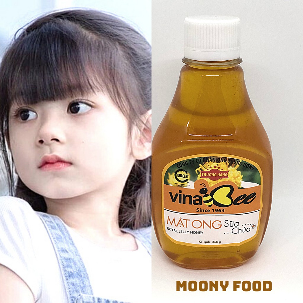 Mật Ong Rừng Hoa Nhãn Bạc Hà Nguyên Chất Vina Bee Hộp 360G