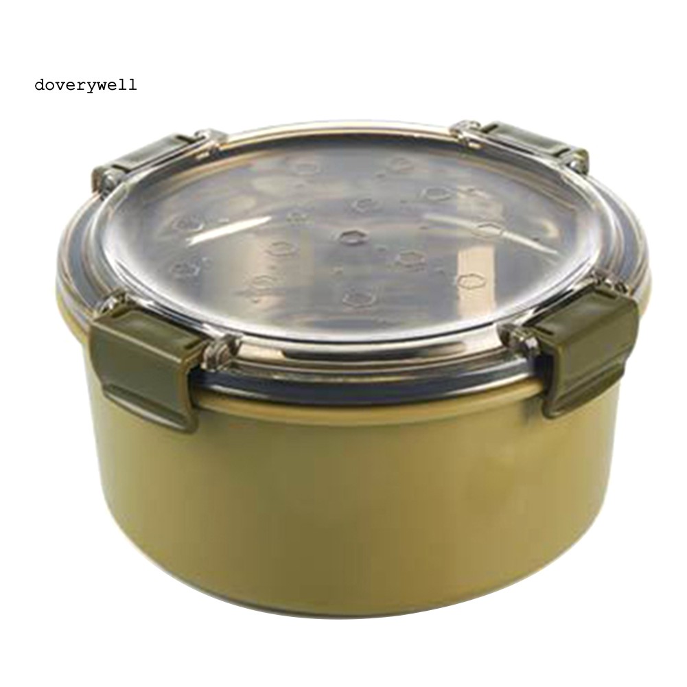 Hộp Đựng Cơm Trưa 1000ml Bằng Thép Không Gỉ Có Nắp Đậy Tiện Dụng