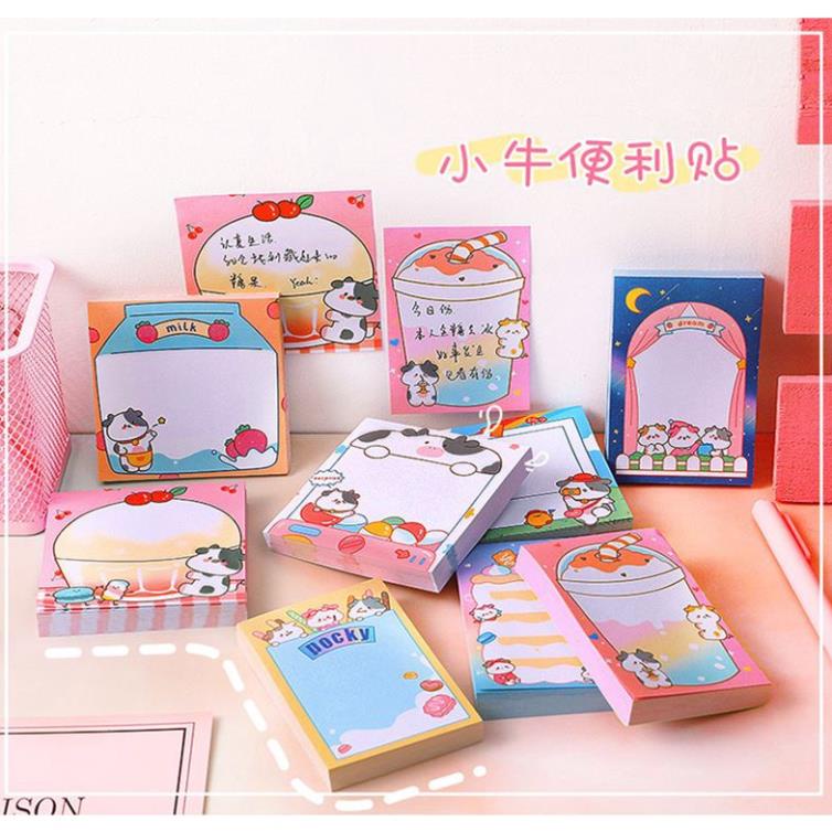 GIấy note Hình Bò Sữa Dễ Thương H173