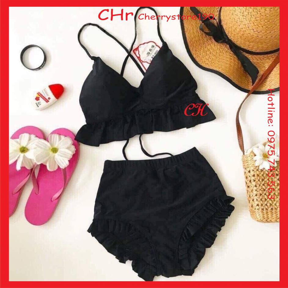 Bikini, đồ bơi, đi biển , Hè này các ce đã sắm đc bikini chưa ạ❤️  2 màu đỏ đô với đen tha hồ nựa chọn nhó