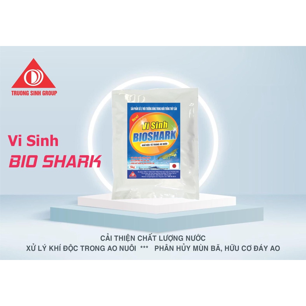 Vi sinh Bioshark - Hạn chế rong rêu, cải thiện nguồn nước, phân hủy chất hữu cơ, xử lý khí độc NH3
