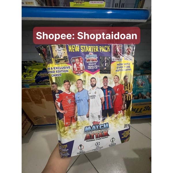Túi Album Đựng Thẻ Starter Pack Match Attax Champions League Mùa 22/23 ( Starter Pack )