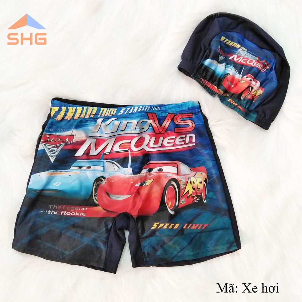 { SUSAM STORE} BỘ ĐỒ BƠI (QUẦN VÀ NÓN) SIÊU ANH HÙNG CỰC ĐẸP CHO BÉ HOÀNG GIA CAO CẤP, HÀNG LOẠI I