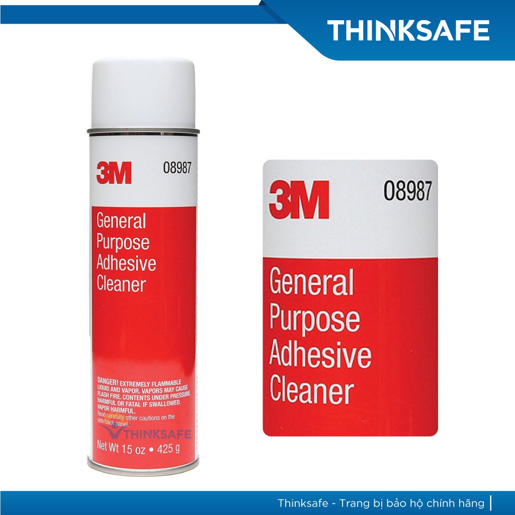 Chai xịt tẩy keo nhựa 3M 08987 425gr, chất tẩy rửa đa năng vết keo, băng keo, nhựa đường, dầu mỡ