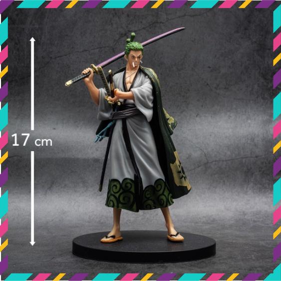 Mô Hình One Piece Vương Quốc Wano Luffy, Zoro, Usop, Sanji, Nami, Brook, Choper - Cao 20cm- Mô Hình Figure