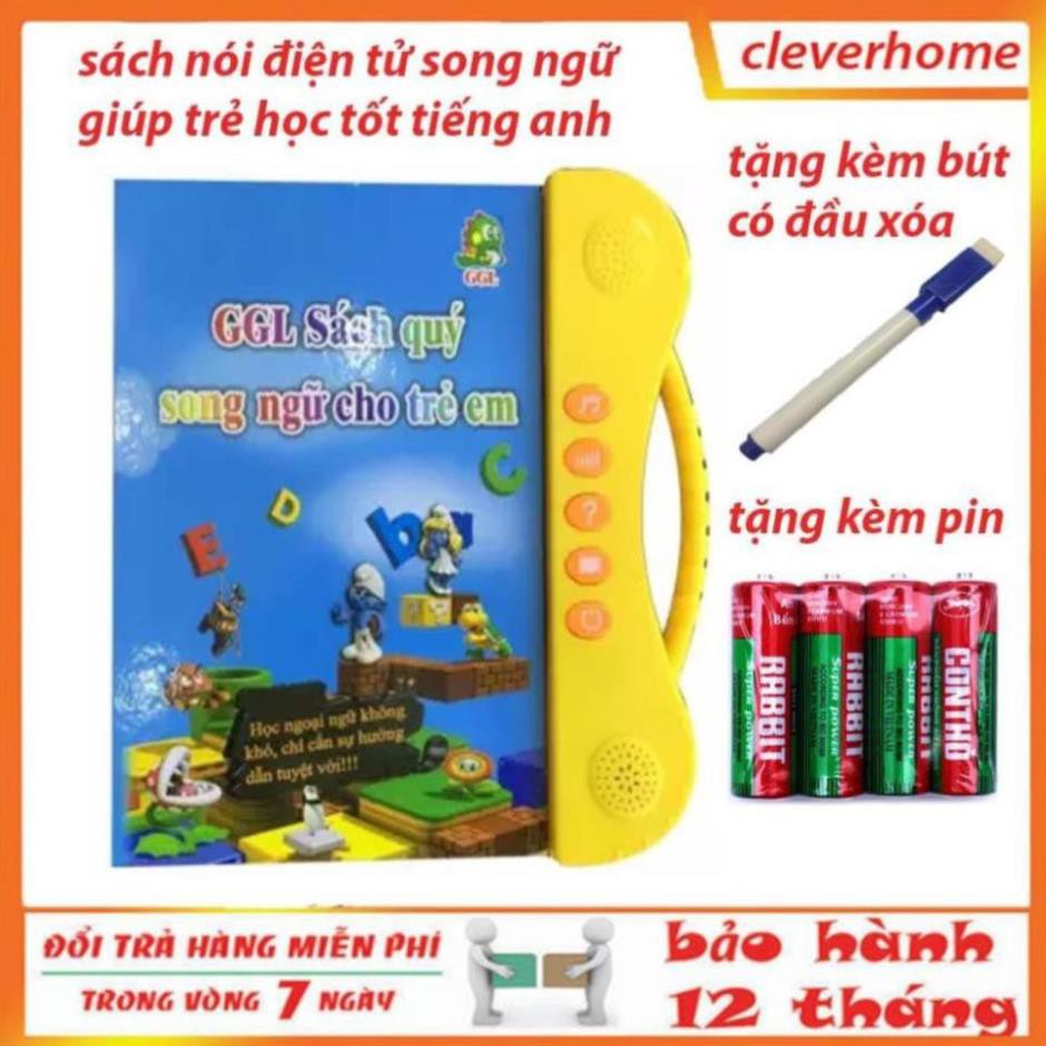 [CÓ 2 LỰA CHỌN] Sách Nói Điện Tử Song Ngữ Anh- Việt Giúp Trẻ Học Tốt Tiếng Anh có kèm mẫu mới nhất  - ma7979s