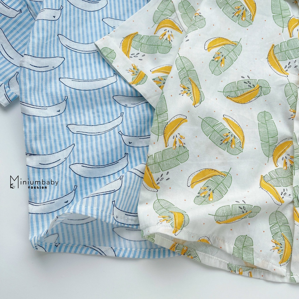 ÁO SƠ MI TAY NGẮN MINIUM CHO BÉ TRAI 11-22KG