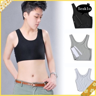 Áo 3 lỗ ngắn màu trơn thời trang quyến rũ dành cho nữ Lesbian