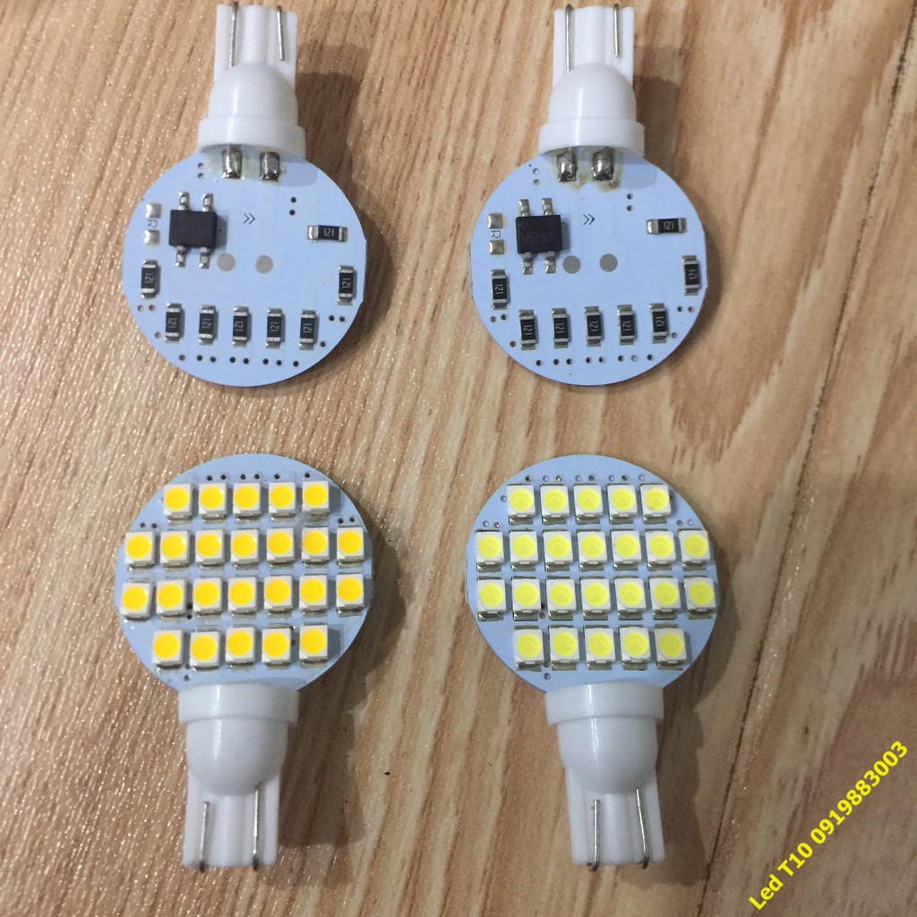 Led T10 1 mặt một mặt sáng cho biển số, cửa ô tô, trần ô tô