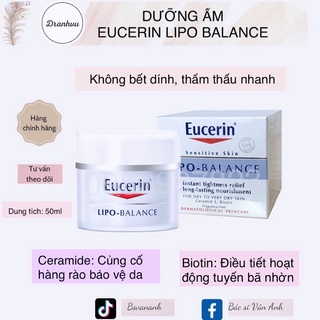 Dưỡng Ẩm Chuyên Sâu Cho Da Khô Eucerin Lipo Balance (50ml)