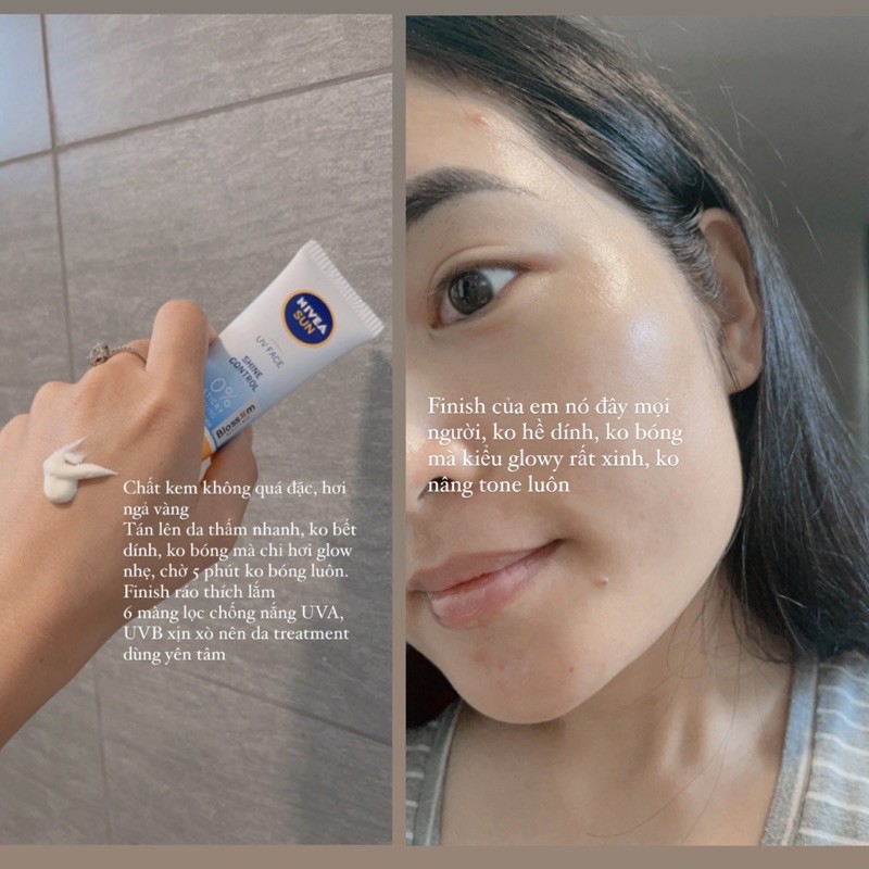 [Mã COS1904 giảm 8% đơn 300K] Kem chống nắng hóa học Nivea shine control spf 50 0% sticky | BigBuy360 - bigbuy360.vn