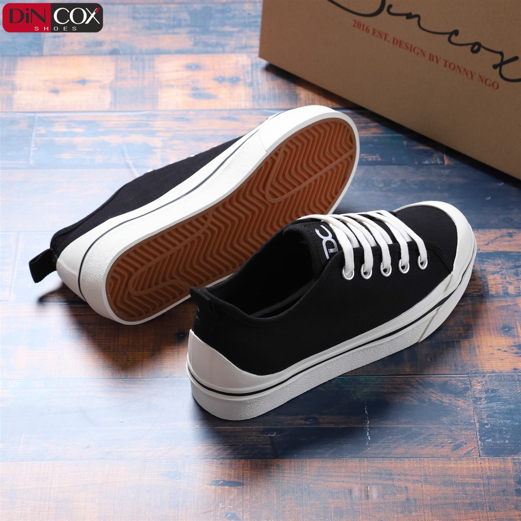 [COX] Giày Sneakers Dincox Nữ/Nam D31 BLACK CHÍNH HÃNG