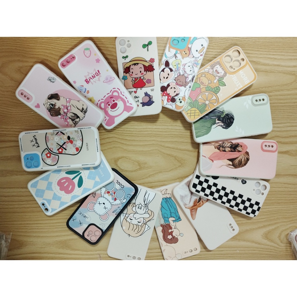 [ XẢ KHO - SALE SỐC ] Ốp iphone ngẫu nhiên siêu đẹp [đồng giá 5k] viền vuông bảo vệ camera đủ mã iphone 6 đến 13 promax