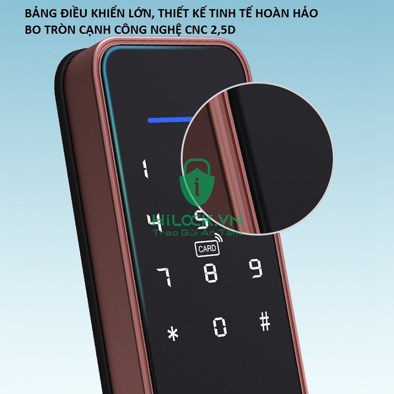 Khóa vân tay thông minh Tuya X3 2020 mở khóa vân tay, thẻ từ, chìa cơ, mật khẩu, cảm ứng. app wifi điện thoại Tuya Smart