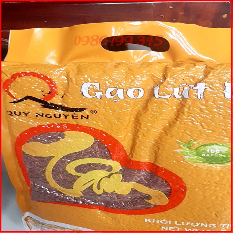 Gạo Lứt Đỏ Quy Nguyên Thầy Tuệ Hải Chùa Long Hương Hút Chân Không túi 5kg