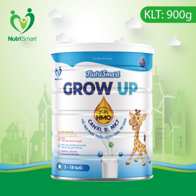 Sữa Nutri Smart GROW UP,sữa cho trẻ từ 3-18 tuổi,phát triển chiều cao,{cam kết chính hãng 100%},Sữa công thức
