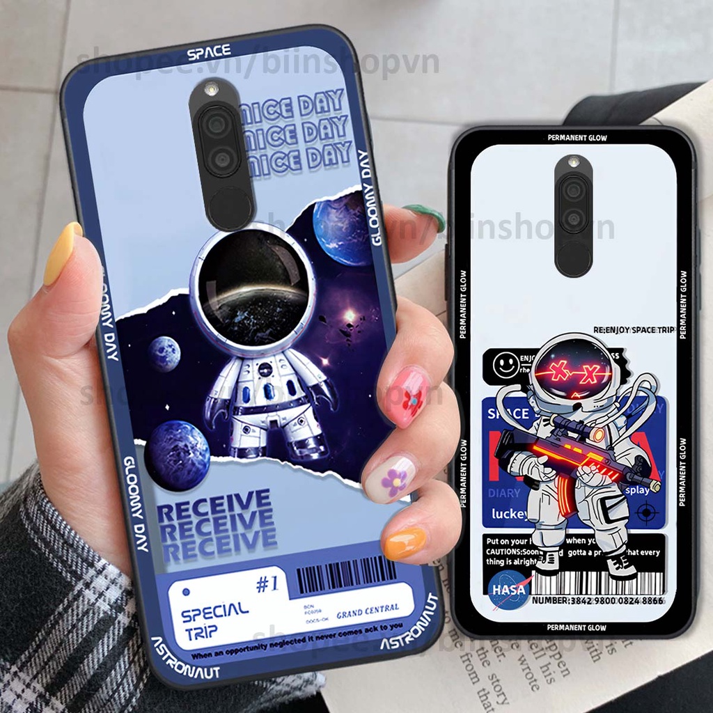 Ốp Xiaomi Redmi 8 phi hành gia vũ trụ space.x siêu đẹp, thời trang