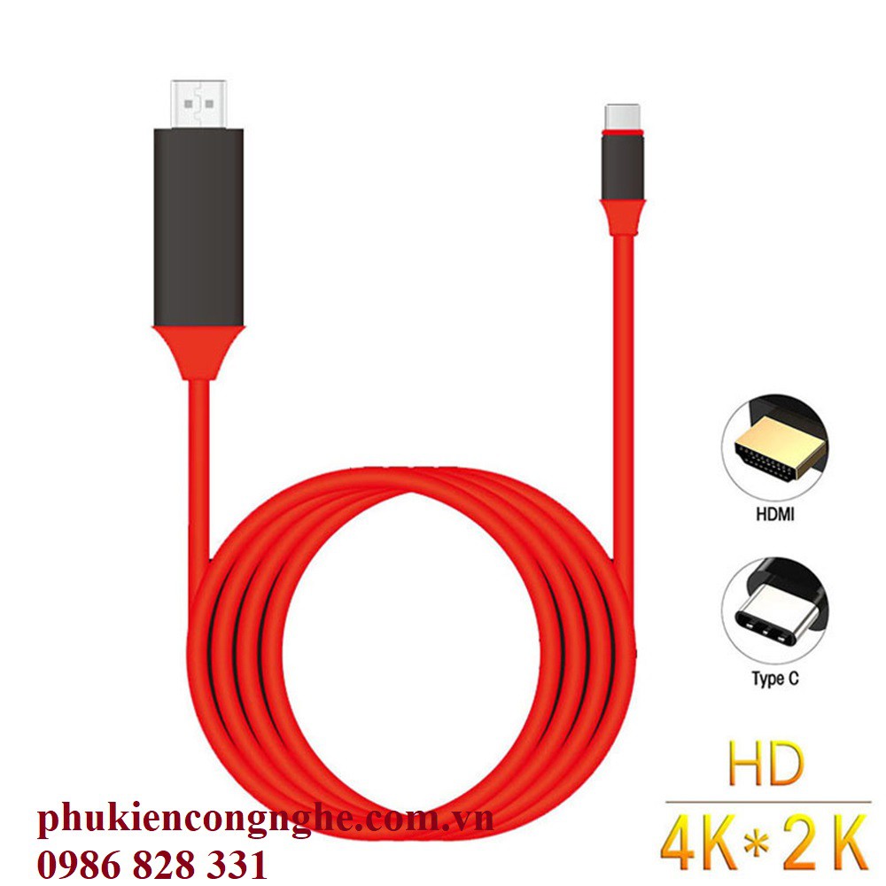 Cáp hdmi cho galaxy S8 và smart phone hỗ trợ cổng usb type C