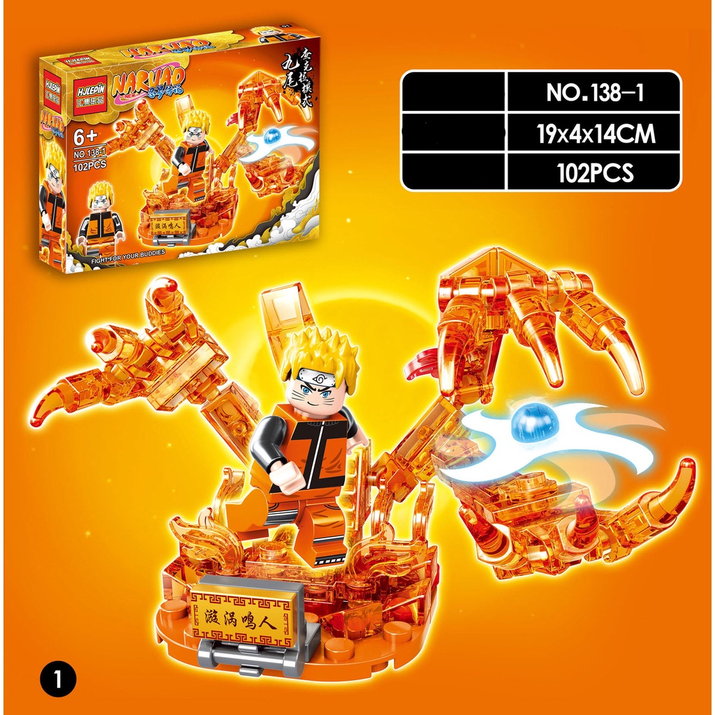 Đồ chơi Lắp Ráp Lego Nhân Vật SUSANOO Naruto Legend Minifigures Nine-tailed Chakra Sasuke Kakashi Itachi Susano HJ138