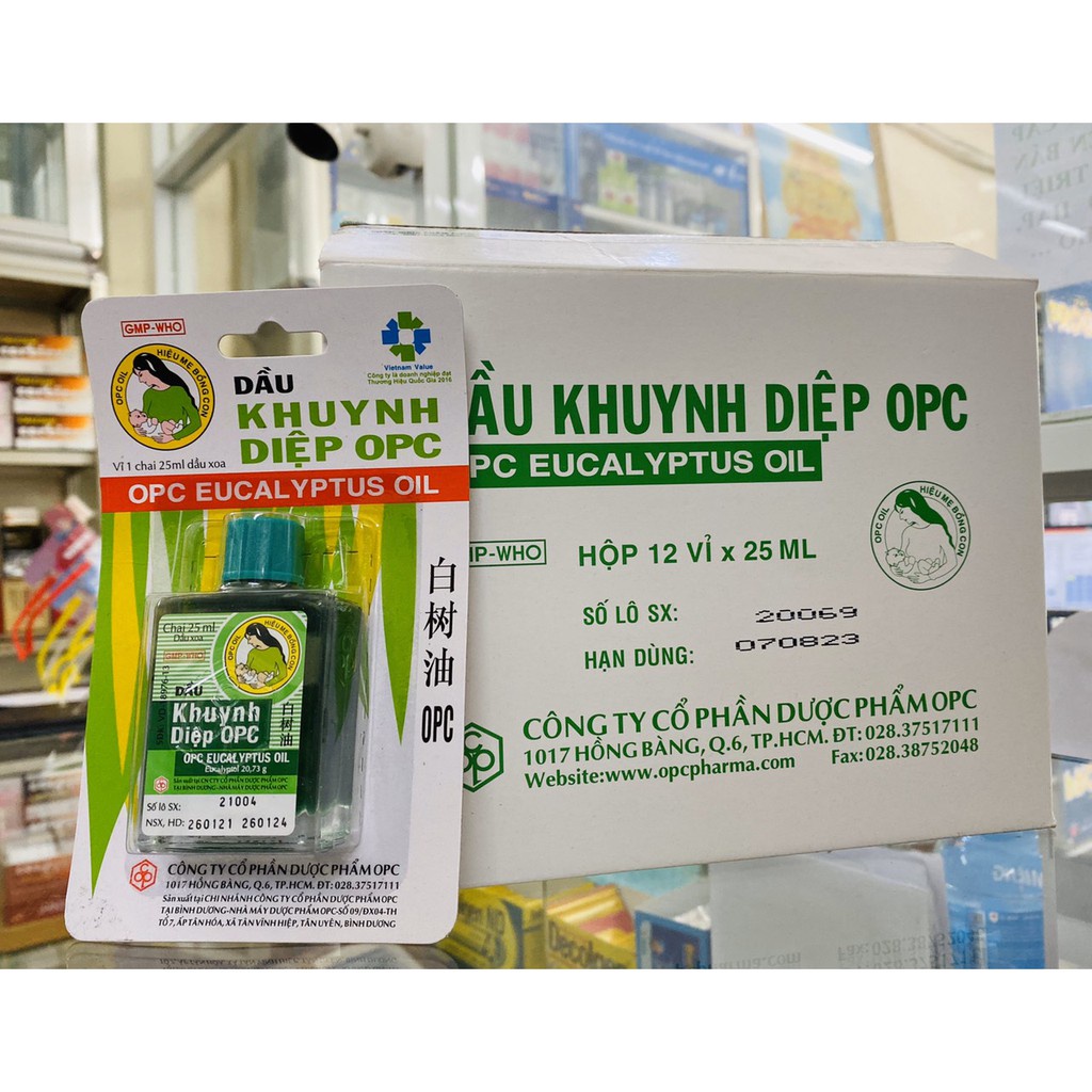 [Chính hãng - HSD 2024] DẦU KHUYNH DIỆP OPC 25ml