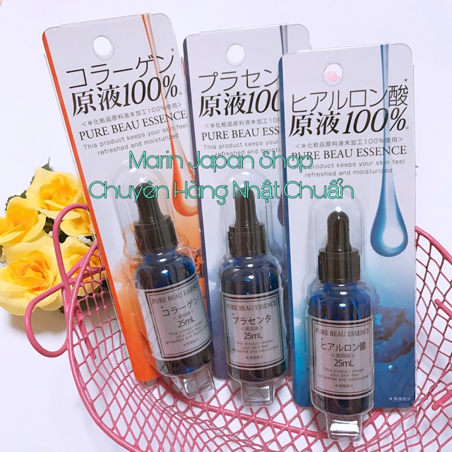 (Ảnh,bill+video mua hàng store) Serum dưỡng da Pure Beau Essence chuẩn hàng nội địa Nhật Bản