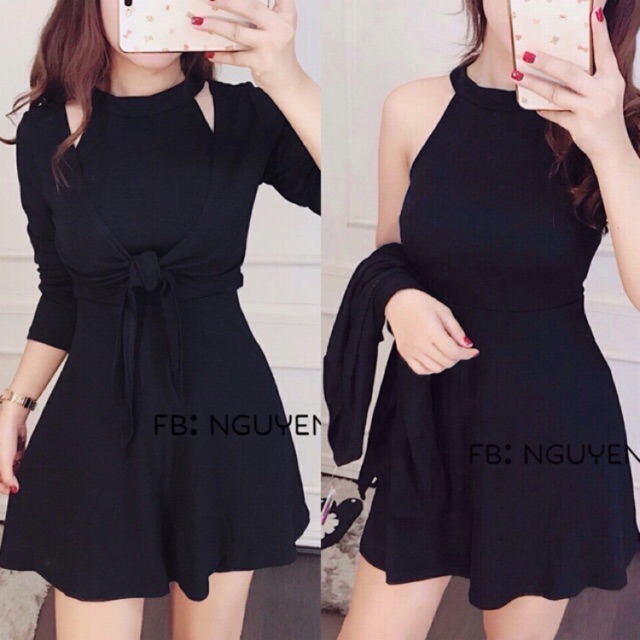 Set đầm áo khoác ngoài