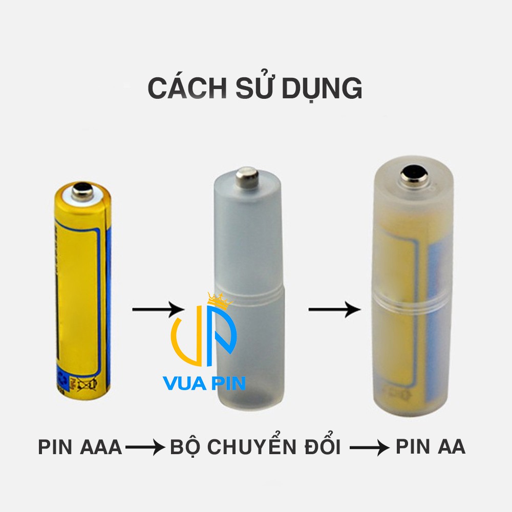 [Quà Tặng] Bộ 4 Pin sạc chính hãng BESTON AAA 1300mAh và AAA 1100mAh - Tặng 2 chiếc chuyển đổi pin AAA sang AA