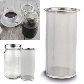 Sale Reusable Cold Brew Coffee Maker Iced Tea Infuser Stainless Steel Filter T1
