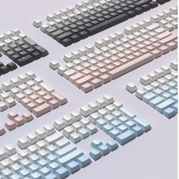 Keycap bàn phím cơ FLCMMK Hidden Fog / Ultramarine / Higanzakura / Metal Heart - Hàng chính hãng