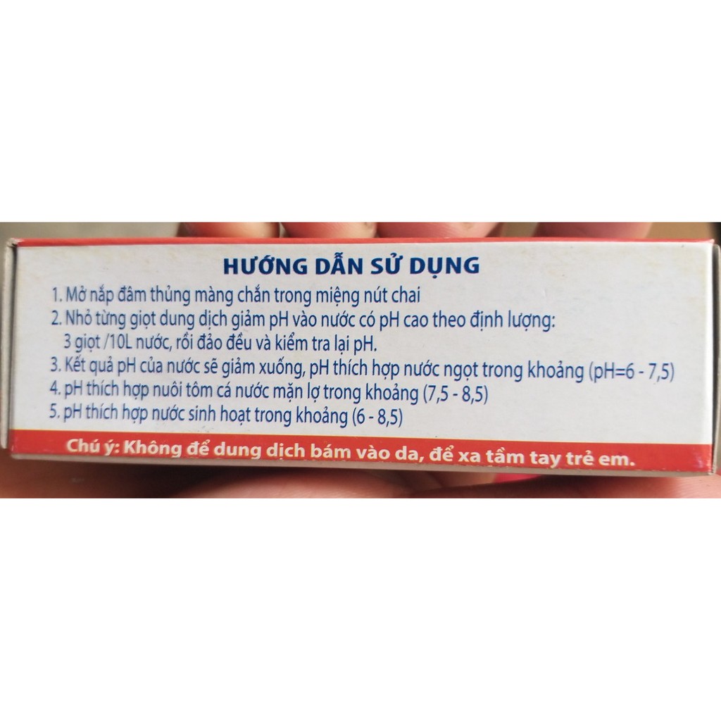 Dung dịch giảm pH THỦY PHƯỚC cho cá cảnh, chai 30ml