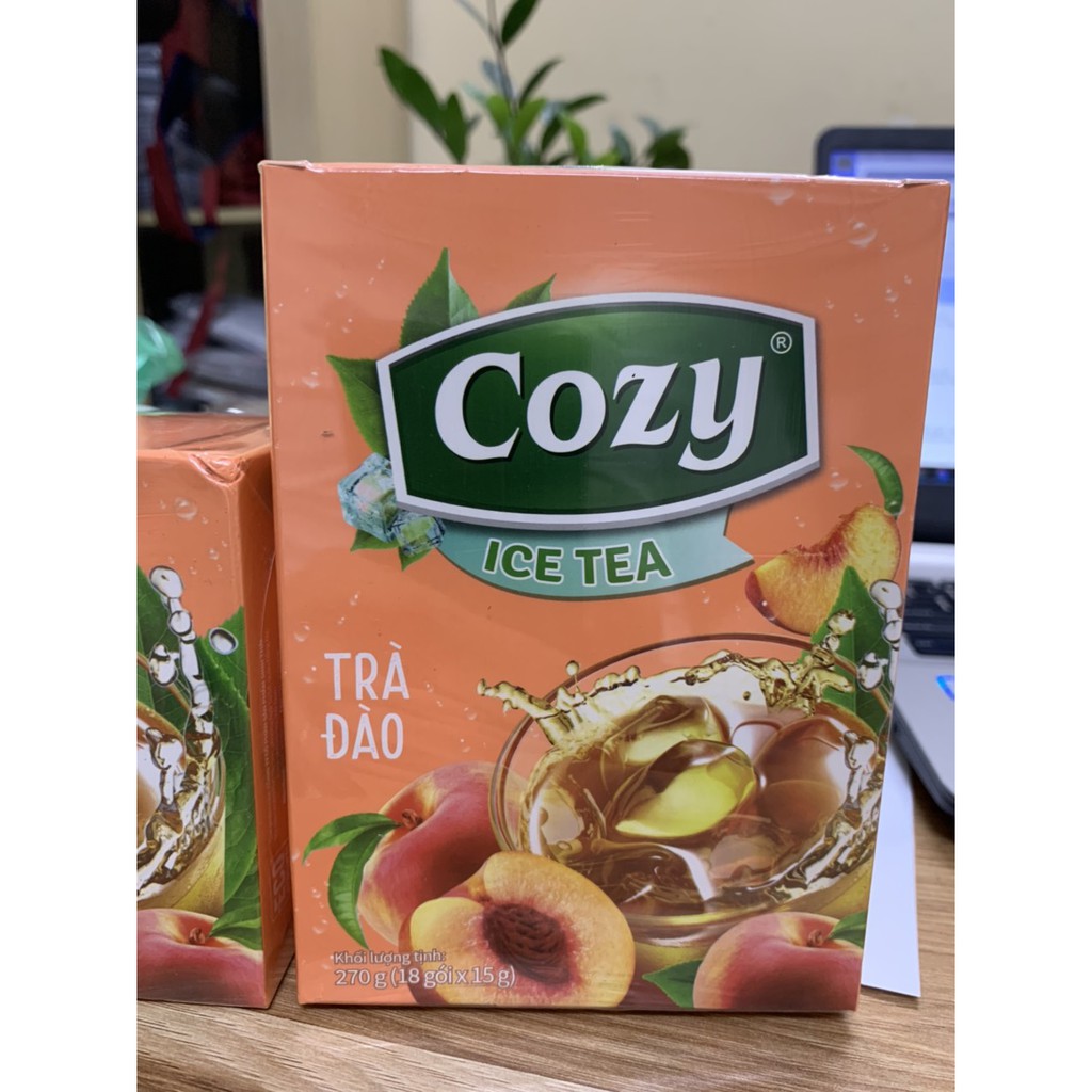 Trà Cozy Hòa Tan Ice Tea/ Trà Hòa Tan Hương Chanh - Hương Đào