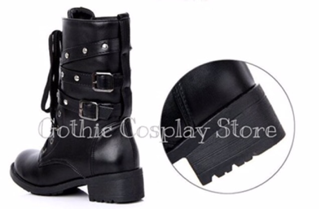 [CÓ SẴN] 🍁 Giày boot cổ cao chiến binh cosplay phong cách Nhật phối dây quấn cực cá tính ( size 35-42 ) | BigBuy360 - bigbuy360.vn