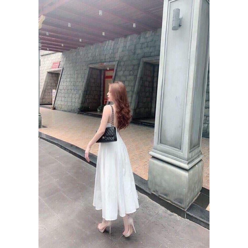 Đầm Maxi Hai Dây Hở Lưng Ba Màu - DM769 | BigBuy360 - bigbuy360.vn