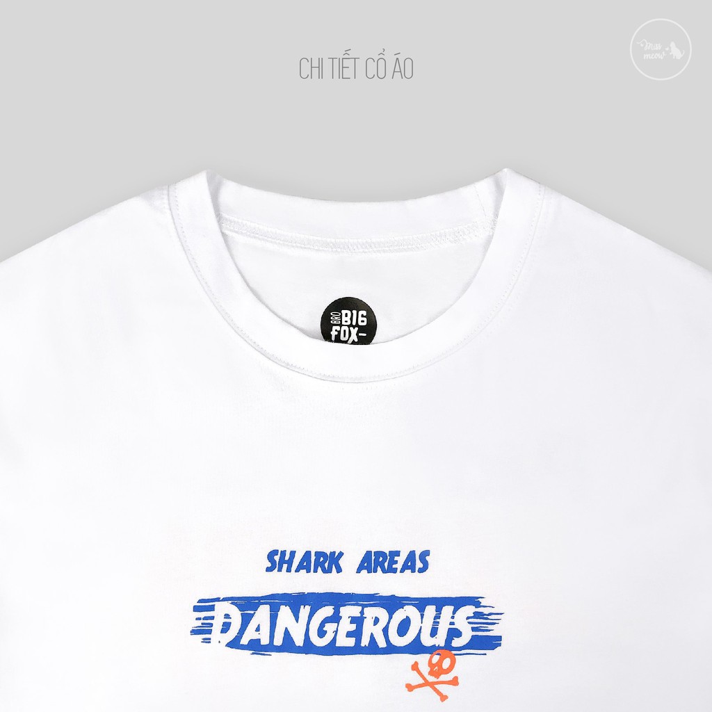 [MÃ MISSME10K GIẢM 10K ĐƠN 50K] Áo Phông Bé Trai Size Đại Bigfox, Áo Thun Dangerous 12-15,Chất Cotton Xuất