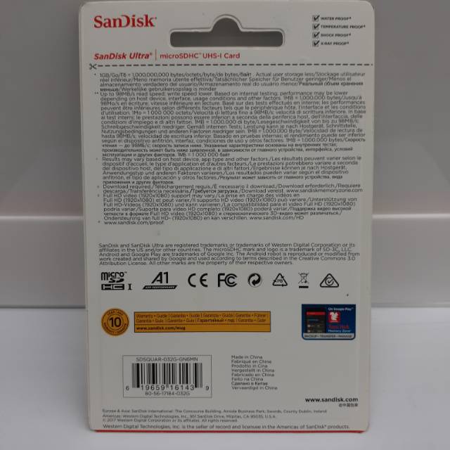 Thẻ Nhớ Sandisk Ultra 128gb Micro Sd 100mbps A1 10 Năm | BigBuy360 - bigbuy360.vn