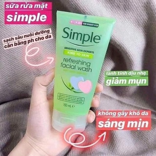 Simple sữa rửa mặt da dầu