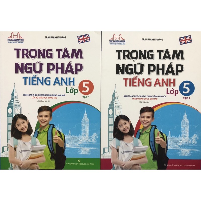 Sách - Trọng Tâm ngữ pháp tiếng anh lớp 5 (Combo 2 tập)