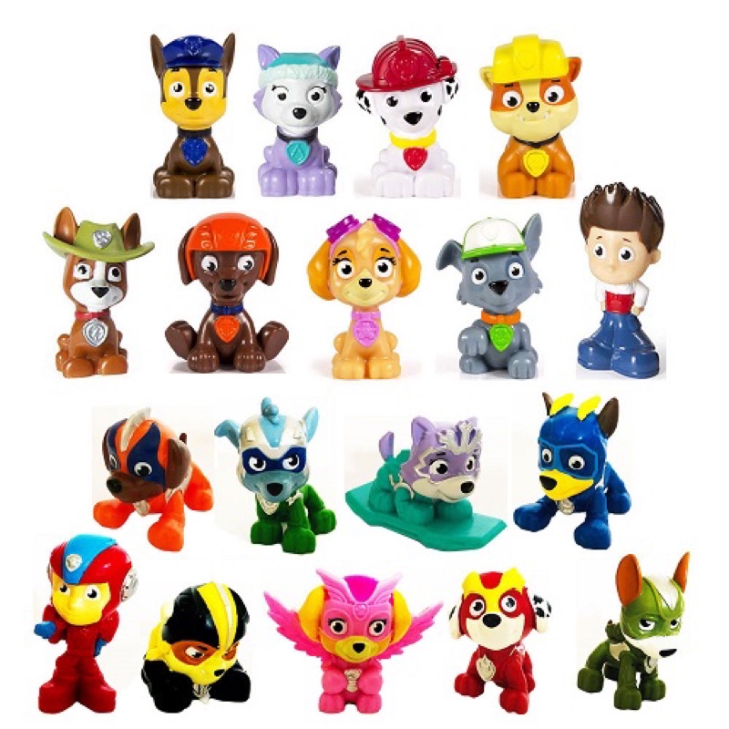 Combo 2 hộp Mô hình chó cứu hộ Paw Patrol series 1 + series 4