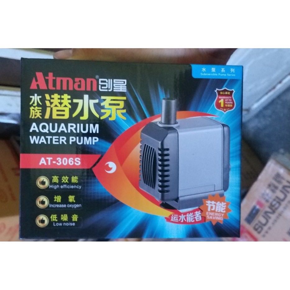 Máy Bơm Nước Hồ Cá Atman 306S dành cho hồ cá cảnh, hòn non bộ