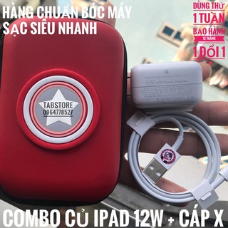 2021- COMBO Củ IPAD 12w + Cáp X Bóc Máy (Tặng Hộp Đựng)