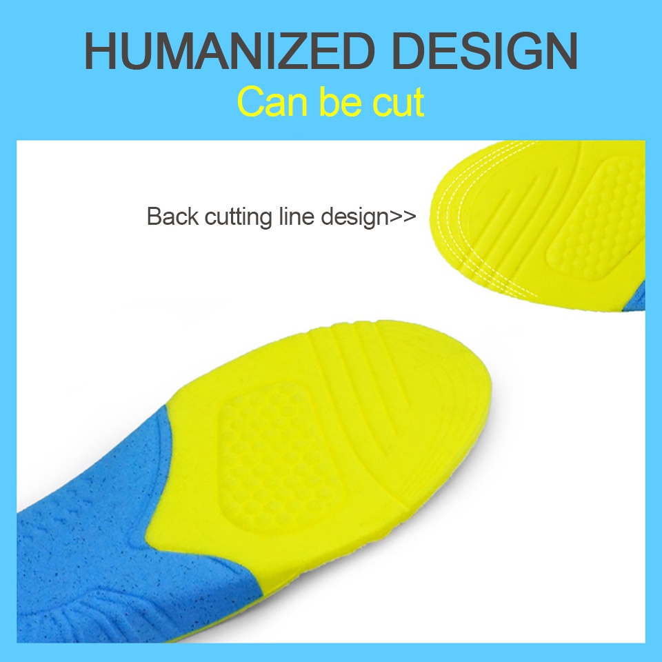 Miếng Lót Giày Thể Thao 4D Thoáng Khí Khử Mùi Thấm Hút Mồ Hôi Cao