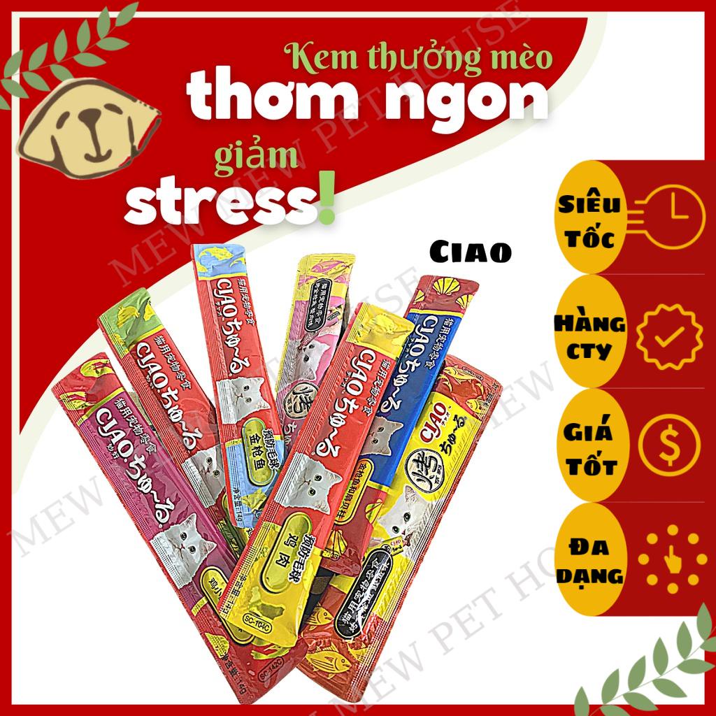 [Siêu Rẻ][Date xa]Súp Thưởng Mèo Ciao Churu Thanh 15g