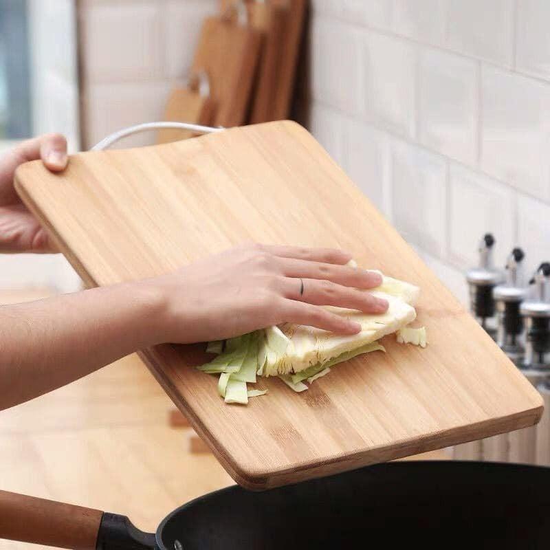 Thớt tre tự nhiên, thớt tre chữ nhật - Kháng khuẩn sang trọng hiệu Cherry