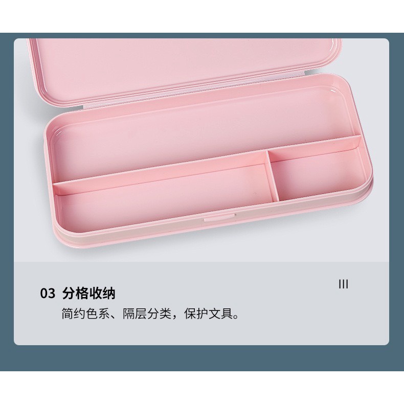 TÚI ĐỰNG BÚT - HỘP ĐỰNG BÚT PENCIL BOX BẰNG NHỰA PP MÀU MACARON DỄ THƯƠNG PHONG CÁCH HÀN QUỐC